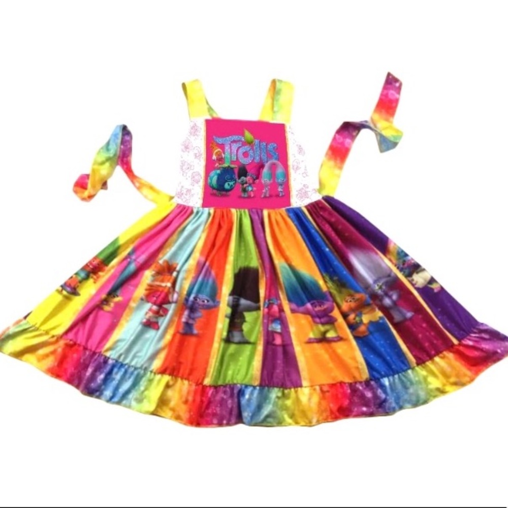 Trolls cute twirl dress